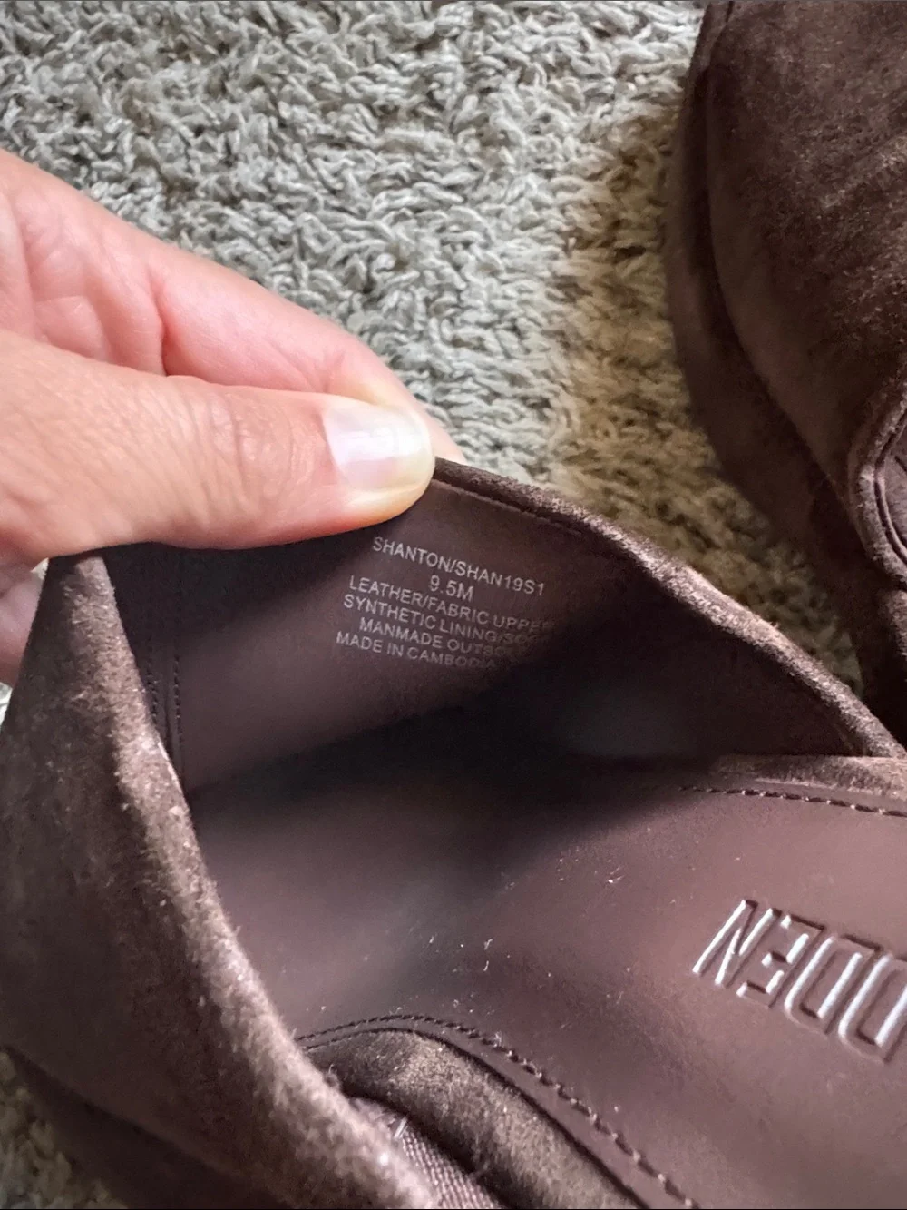 Steve Madden suede platform